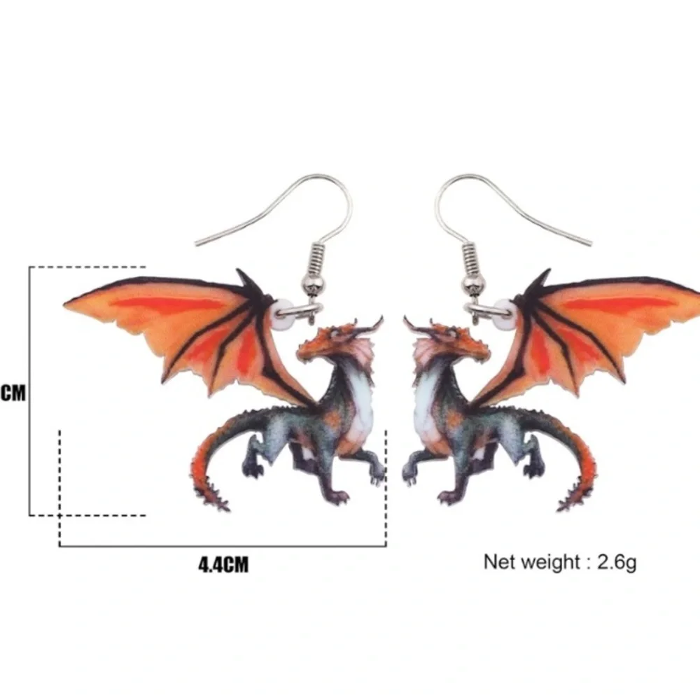Dragon Earrings - Picture 4 of 4